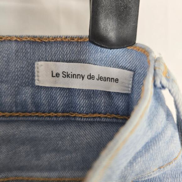 Frame Denim Le Skinny de Jeanne Light Wash Blue Denim Jeans Size 25 - Picture 4 of 8